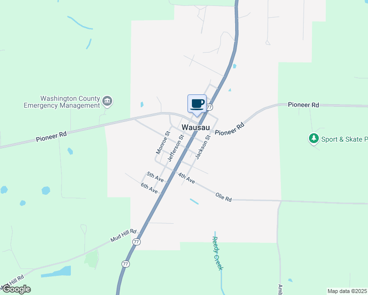 map of restaurants, bars, coffee shops, grocery stores, and more near in Wausau