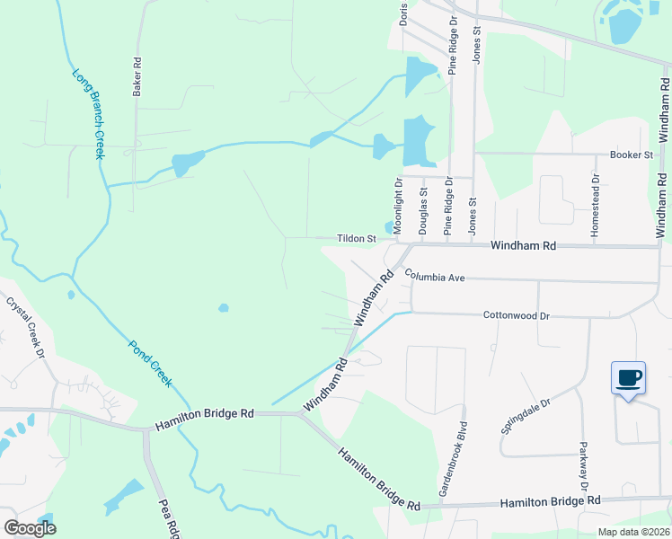 map of restaurants, bars, coffee shops, grocery stores, and more near 5347 Windham Road in Milton