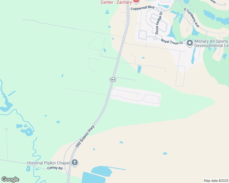 map of restaurants, bars, coffee shops, grocery stores, and more near 830 Meadow Glen Avenue in Zachary