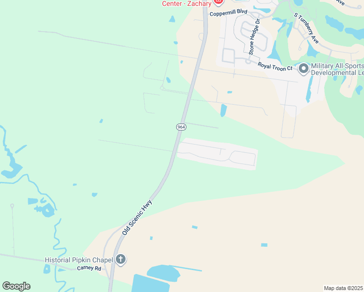 map of restaurants, bars, coffee shops, grocery stores, and more near 880 Cedar Trail Avenue in Zachary