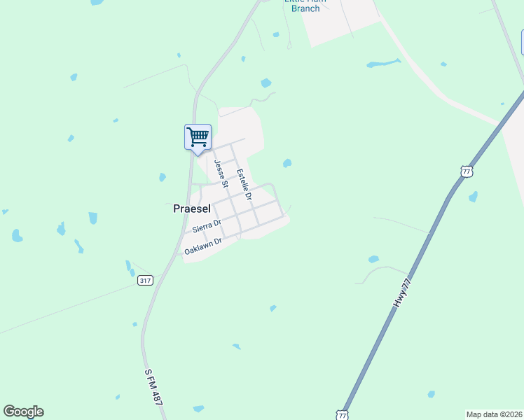 map of restaurants, bars, coffee shops, grocery stores, and more near 582 Sierra Drive in Rockdale