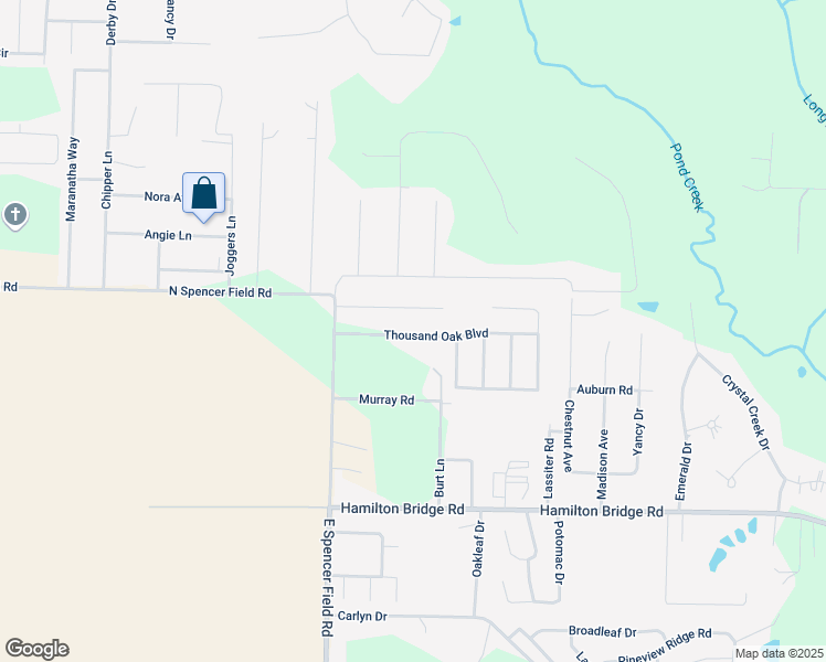 map of restaurants, bars, coffee shops, grocery stores, and more near 4664 Thousand Oak Boulevard in Milton