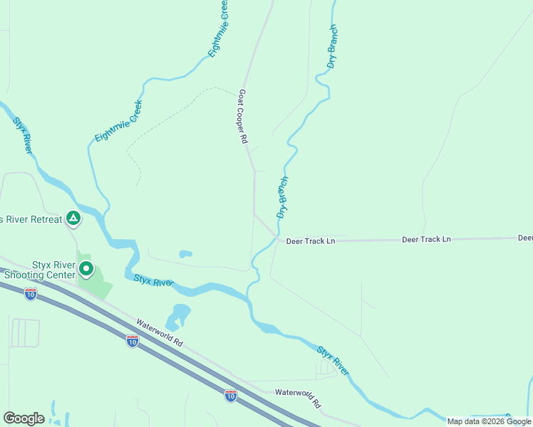 map of restaurants, bars, coffee shops, grocery stores, and more near 27860 Goat Cooper Road in Robertsdale