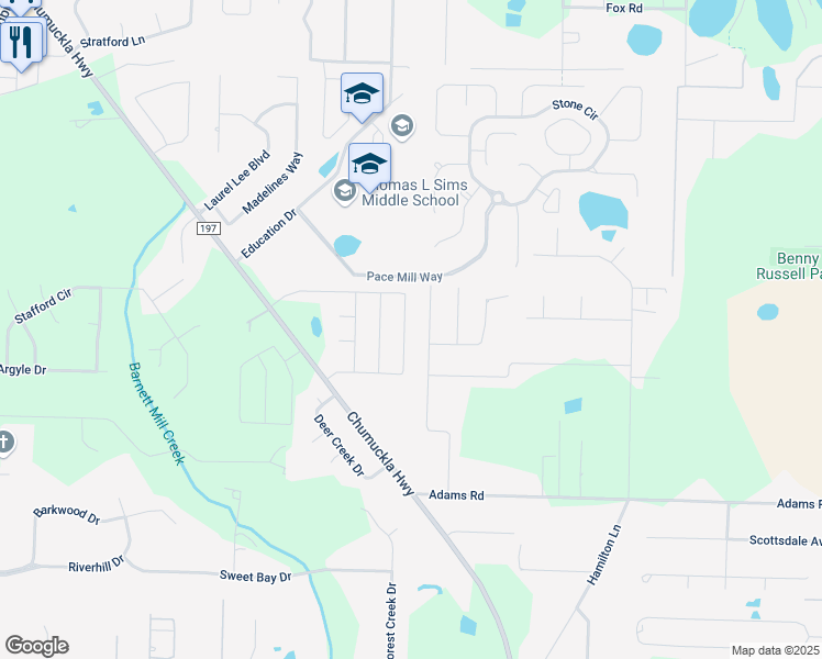 map of restaurants, bars, coffee shops, grocery stores, and more near 3778 Hawks Landing Circle in Milton