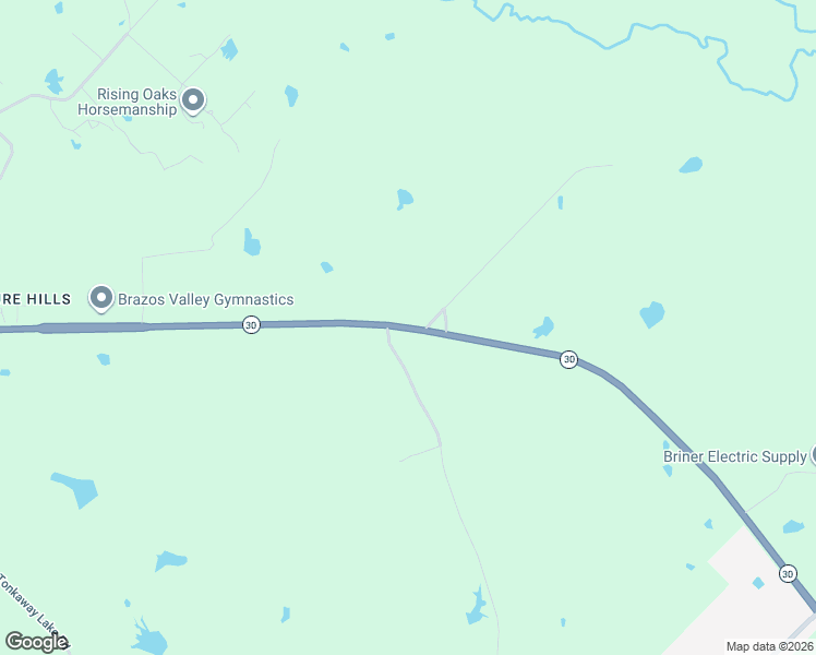 map of restaurants, bars, coffee shops, grocery stores, and more near 13333 Highway 30 in College Station