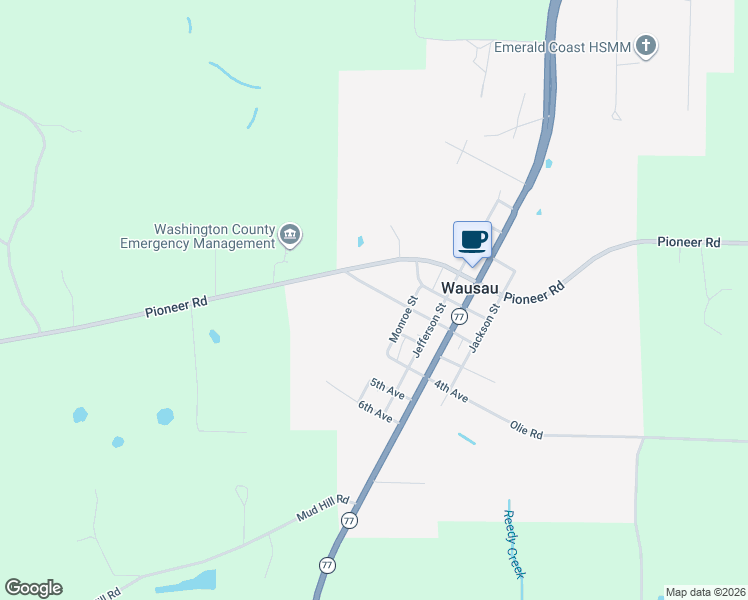 map of restaurants, bars, coffee shops, grocery stores, and more near 1655 2nd Avenue in Wausau