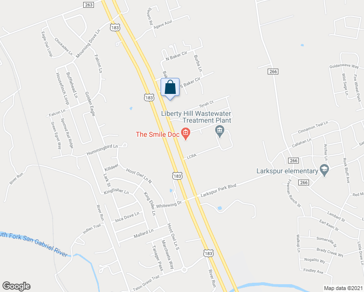 map of restaurants, bars, coffee shops, grocery stores, and more near 1633 U.S. 183 in Leander