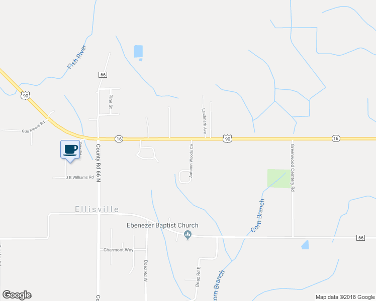 map of restaurants, bars, coffee shops, grocery stores, and more near 27840 Autumn Woods Circle in Loxley