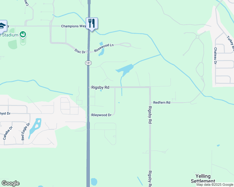 map of restaurants, bars, coffee shops, grocery stores, and more near 27944 Rileywood Drive in Daphne