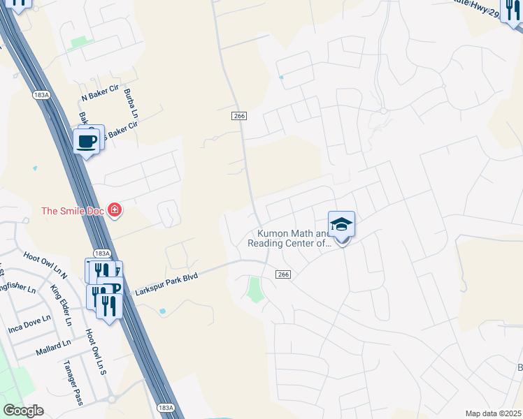 map of restaurants, bars, coffee shops, grocery stores, and more near 425 Cinnamon Teal lane in Leander