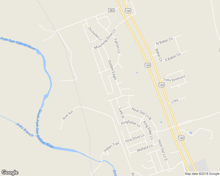 map of restaurants, bars, coffee shops, grocery stores, and more near 343 Housefinch Loop in Leander