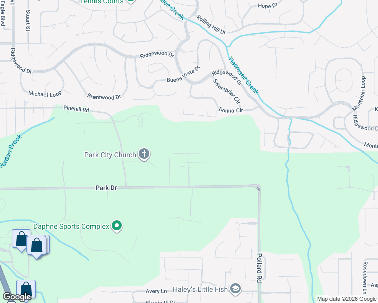 map of restaurants, bars, coffee shops, grocery stores, and more near 27913 Japonica Ln in Daphne