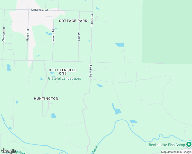 map of restaurants, bars, coffee shops, grocery stores, and more near 1530 Parker Road in Escambia County
