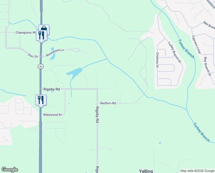 map of restaurants, bars, coffee shops, grocery stores, and more near 28000 Rigsby Road in Daphne