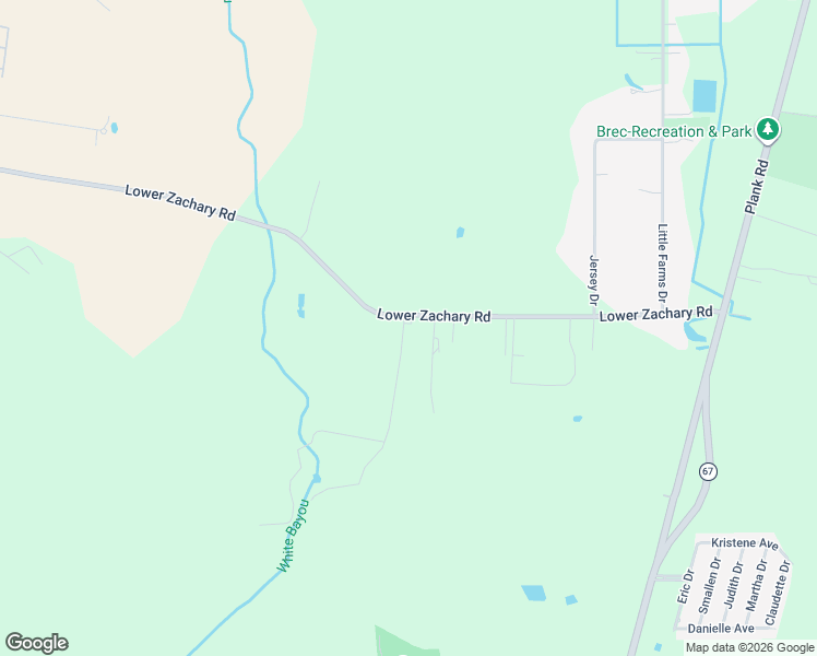 map of restaurants, bars, coffee shops, grocery stores, and more near 7970 Lower Zachary Road in Zachary