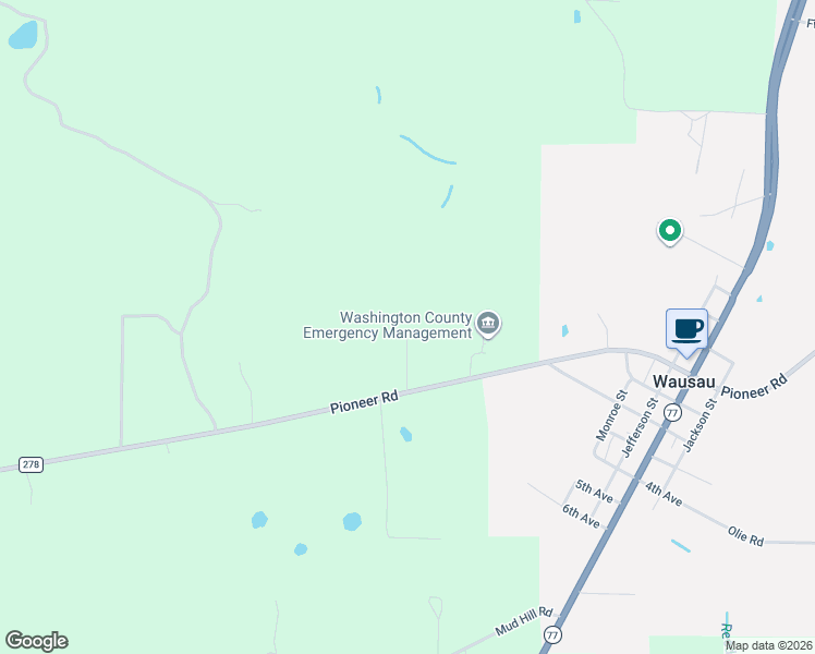 map of restaurants, bars, coffee shops, grocery stores, and more near 2320 Pioneer Road in Chipley