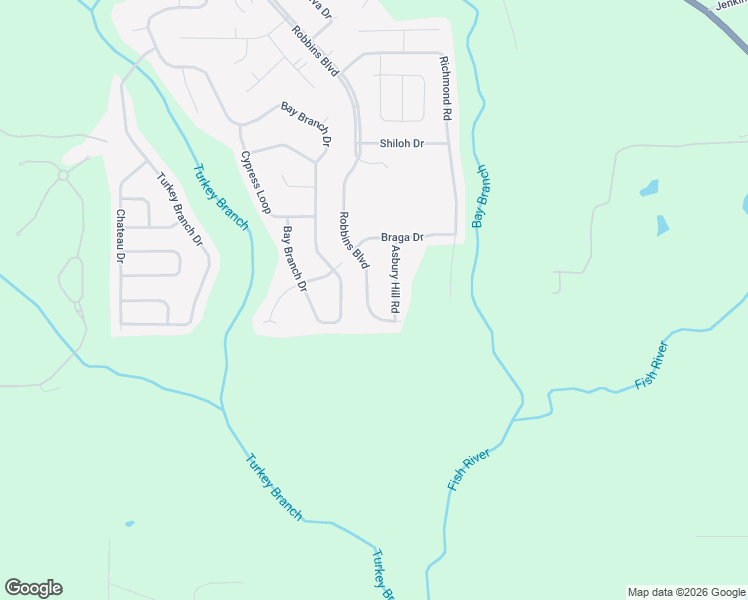 map of restaurants, bars, coffee shops, grocery stores, and more near 189 Robbins Blvd in Daphne