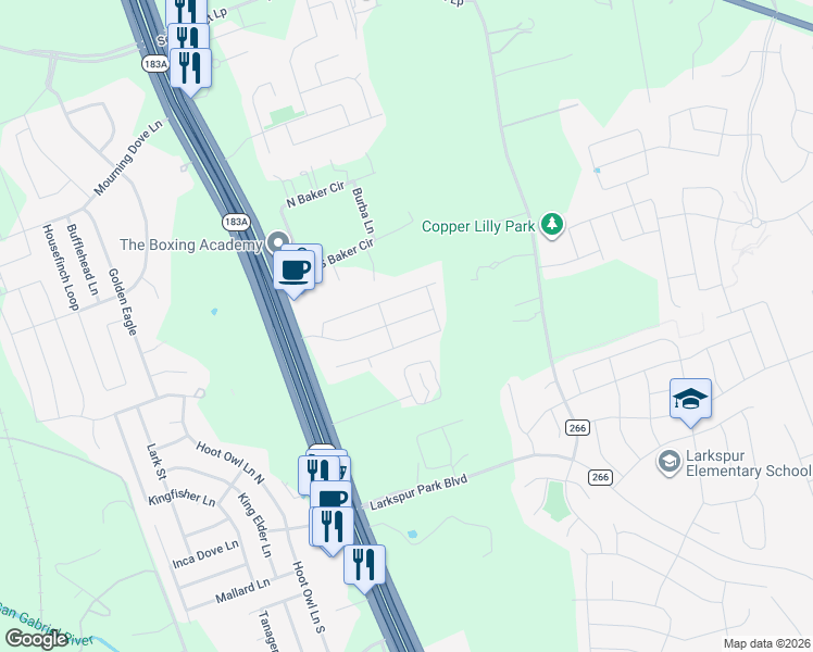 map of restaurants, bars, coffee shops, grocery stores, and more near 328 Trellis Boulevard in Leander