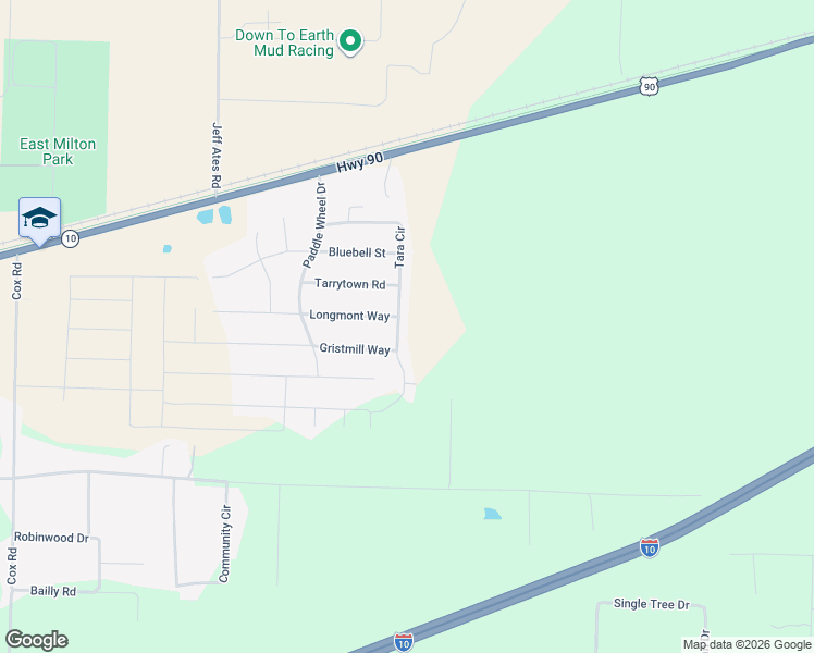 map of restaurants, bars, coffee shops, grocery stores, and more near 9056 Tara Circle in Milton