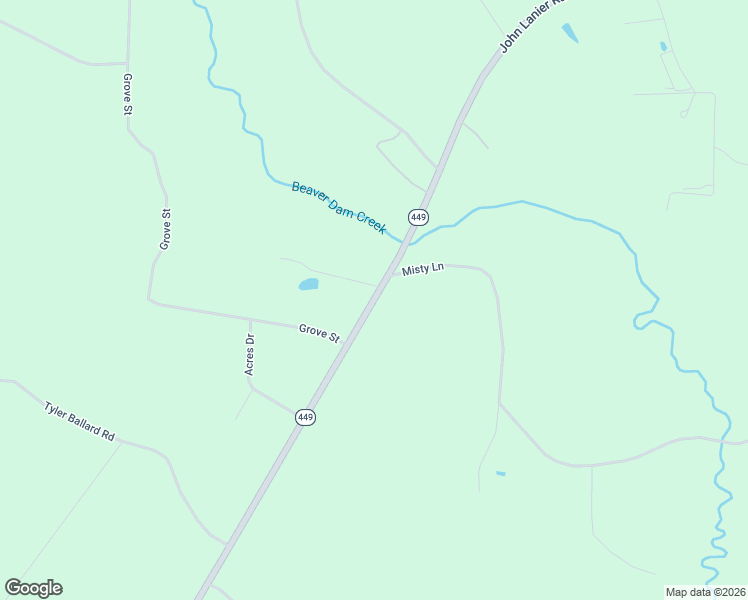 map of restaurants, bars, coffee shops, grocery stores, and more near 38747 John Lanier Road in Walker