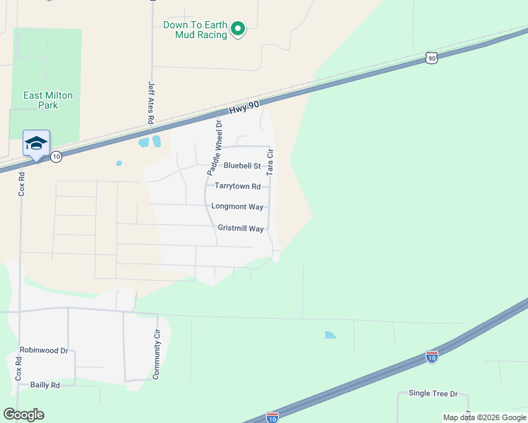 map of restaurants, bars, coffee shops, grocery stores, and more near 9056 Tara Circle in Milton