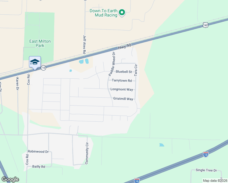 map of restaurants, bars, coffee shops, grocery stores, and more near 8915 Longmont Way in Milton