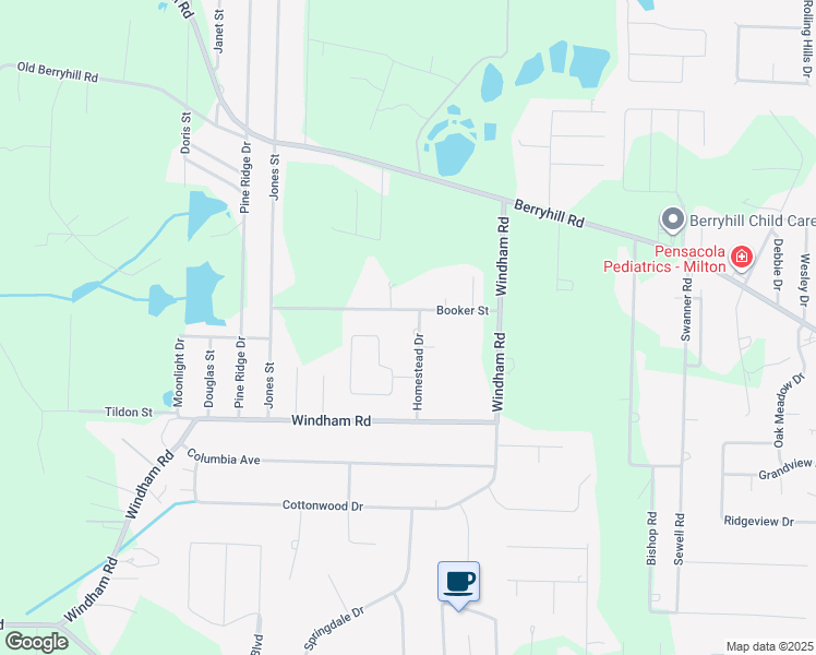 map of restaurants, bars, coffee shops, grocery stores, and more near 5441 Homestead Drive in Milton