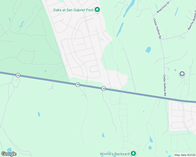 map of restaurants, bars, coffee shops, grocery stores, and more near 108 Barrel Bnd in Georgetown