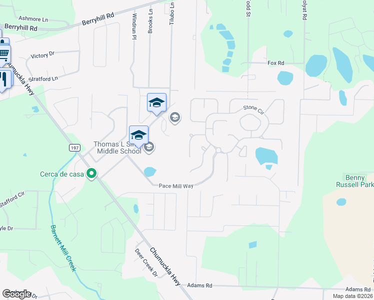 map of restaurants, bars, coffee shops, grocery stores, and more near 5482 Buckwheat Way in Milton