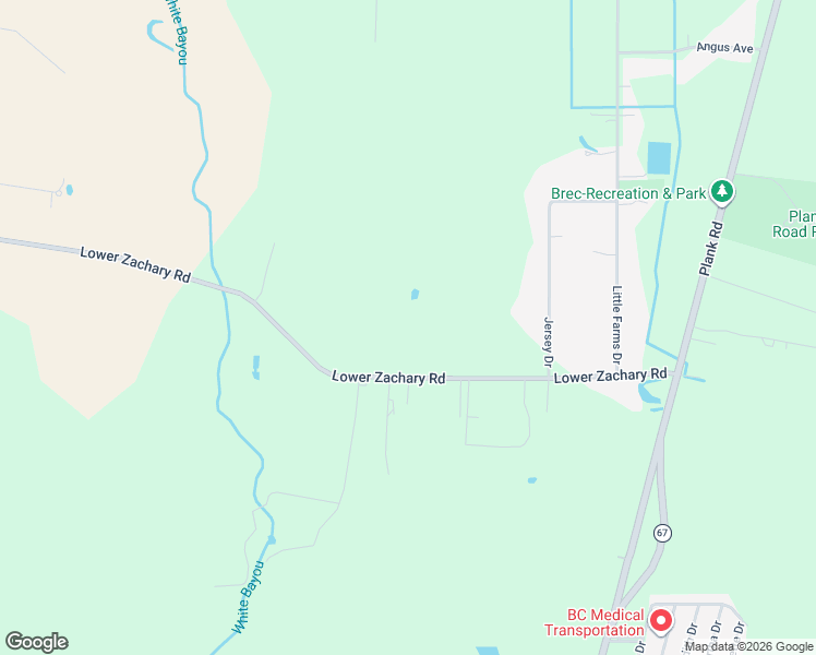 map of restaurants, bars, coffee shops, grocery stores, and more near 7913 Lower Zachary Road in Zachary