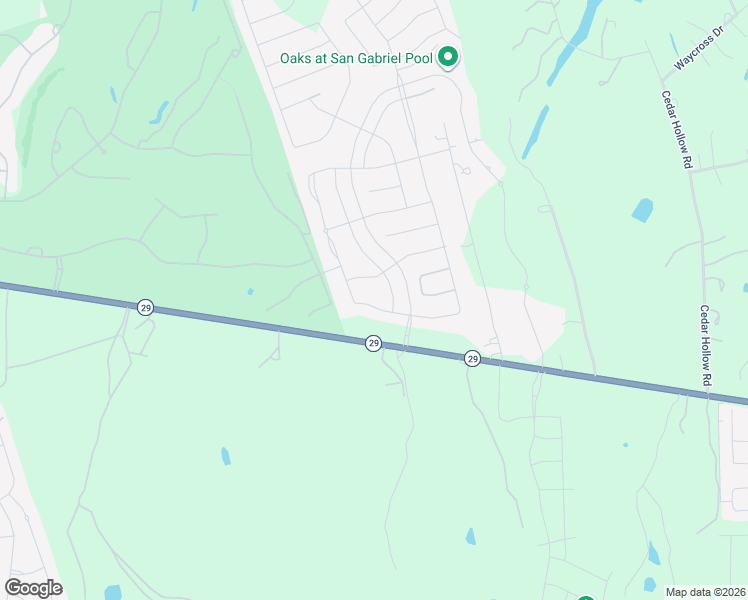 map of restaurants, bars, coffee shops, grocery stores, and more near 316 Old Trinity Way in Georgetown