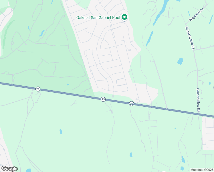 map of restaurants, bars, coffee shops, grocery stores, and more near 316 Old Trinity Way in Georgetown
