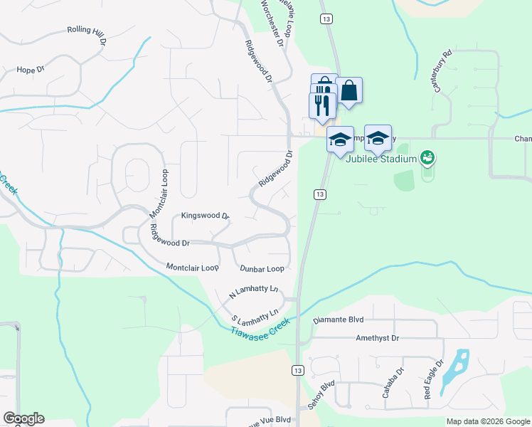 map of restaurants, bars, coffee shops, grocery stores, and more near 200-202 E Larosa Cir in Daphne