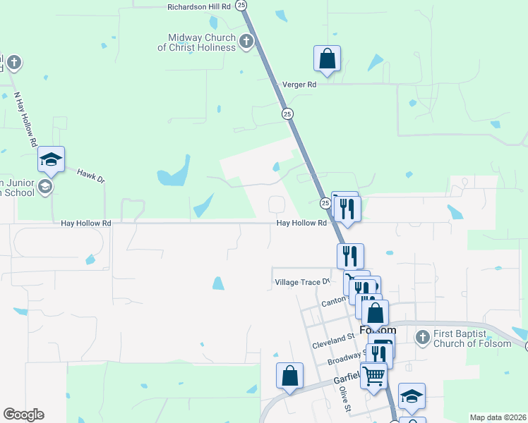 map of restaurants, bars, coffee shops, grocery stores, and more near 201 Marle Loop in Folsom