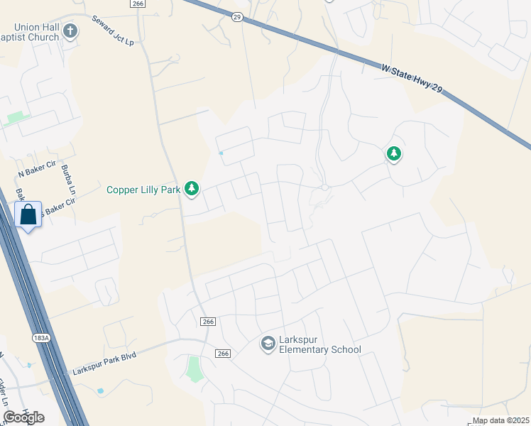 map of restaurants, bars, coffee shops, grocery stores, and more near 312 Majestic Cedar Court in Liberty Hill