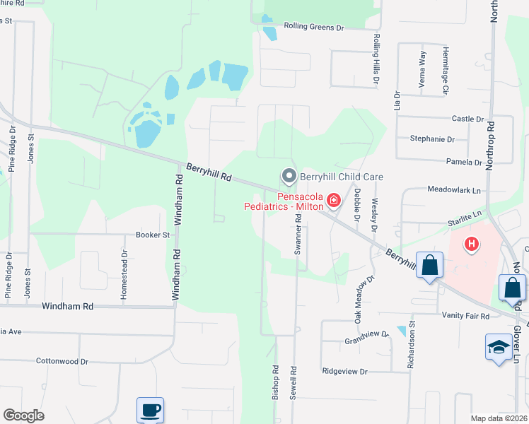 map of restaurants, bars, coffee shops, grocery stores, and more near 5524 Walker Road in Milton