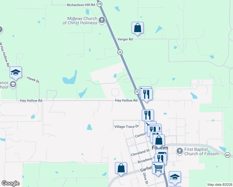 map of restaurants, bars, coffee shops, grocery stores, and more near 201 Marle Loop in Folsom