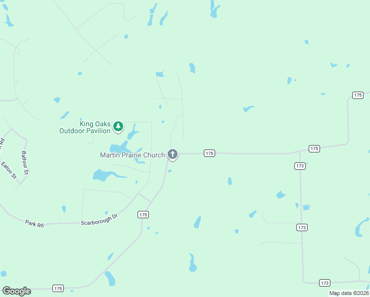 map of restaurants, bars, coffee shops, grocery stores, and more near 12540 County Road 175 in Iola