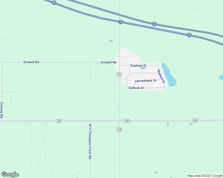 map of restaurants, bars, coffee shops, grocery stores, and more near 28305 County Road 65 in Loxley