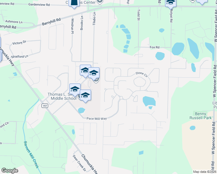 map of restaurants, bars, coffee shops, grocery stores, and more near 5546 Buckwheat Way in Pace