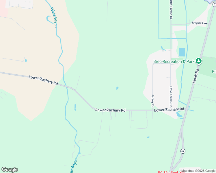 map of restaurants, bars, coffee shops, grocery stores, and more near 7913 Lower Zachary Road in Zachary