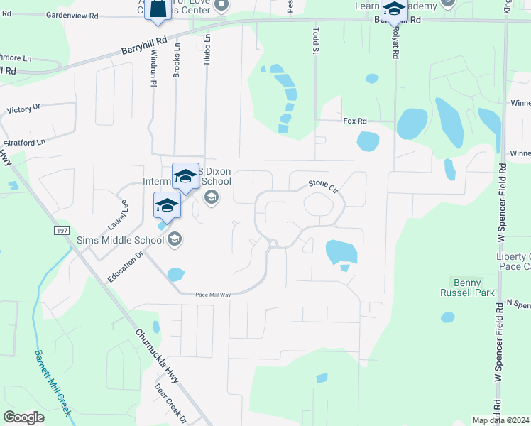 map of restaurants, bars, coffee shops, grocery stores, and more near Flume Drive in Milton