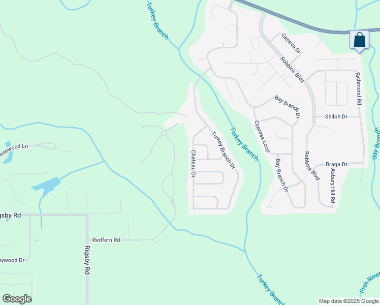 map of restaurants, bars, coffee shops, grocery stores, and more near 28301 Chateau Dr in Daphne