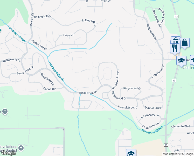 map of restaurants, bars, coffee shops, grocery stores, and more near 103 Straford Court in Daphne