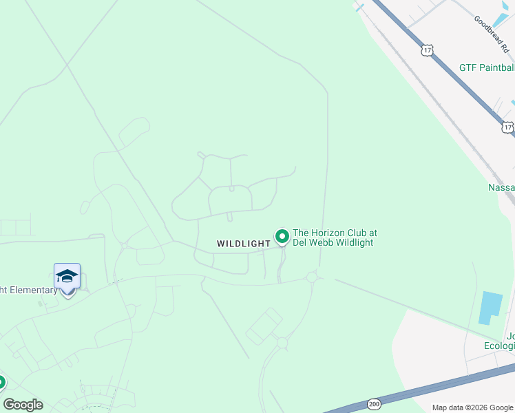 map of restaurants, bars, coffee shops, grocery stores, and more near Old Yulee Road in Yulee