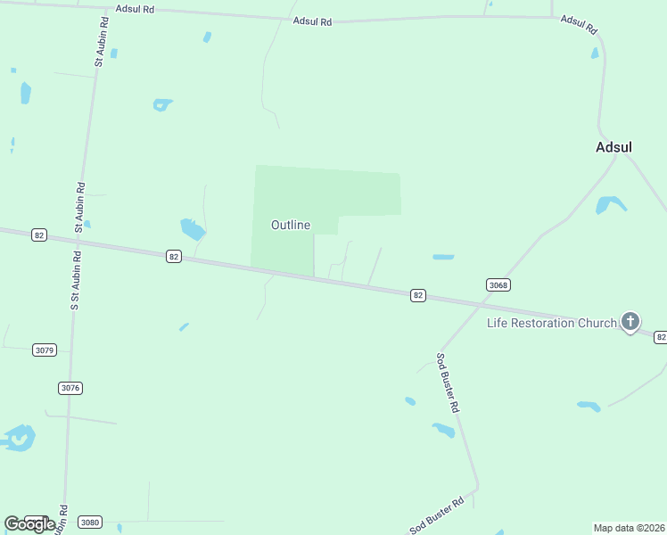 map of restaurants, bars, coffee shops, grocery stores, and more near 3190 Farm to Market 82 in Kirbyville