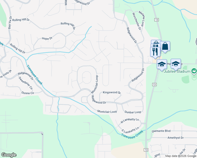 map of restaurants, bars, coffee shops, grocery stores, and more near 137 Mims Loop in Daphne