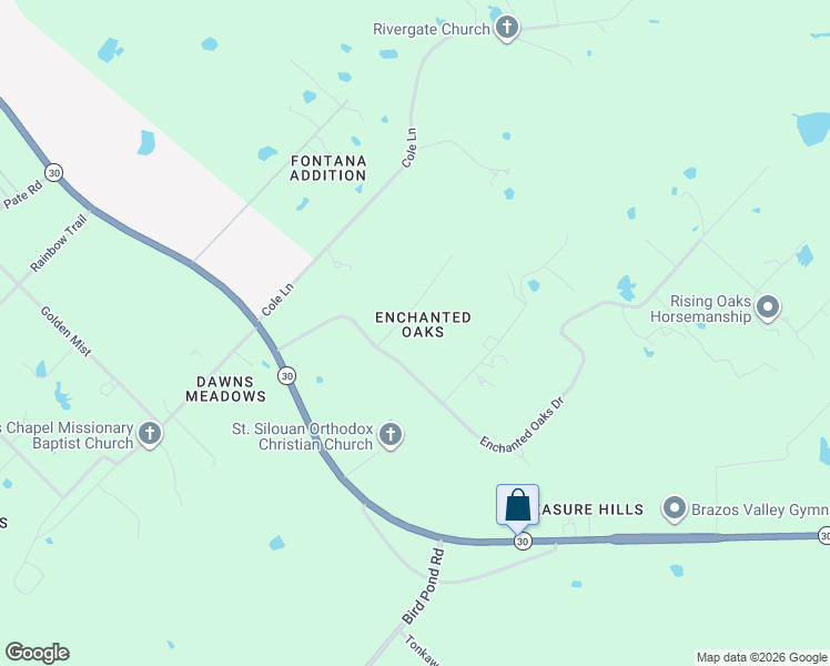 map of restaurants, bars, coffee shops, grocery stores, and more near 4844 Afton Oaks Drive in College Station
