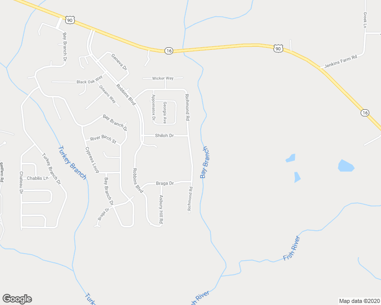 map of restaurants, bars, coffee shops, grocery stores, and more near 163 Richmond Road in Daphne