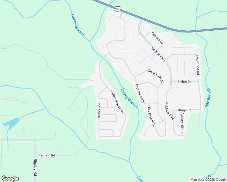 map of restaurants, bars, coffee shops, grocery stores, and more near 28352 Turkey Branch Drive in Daphne